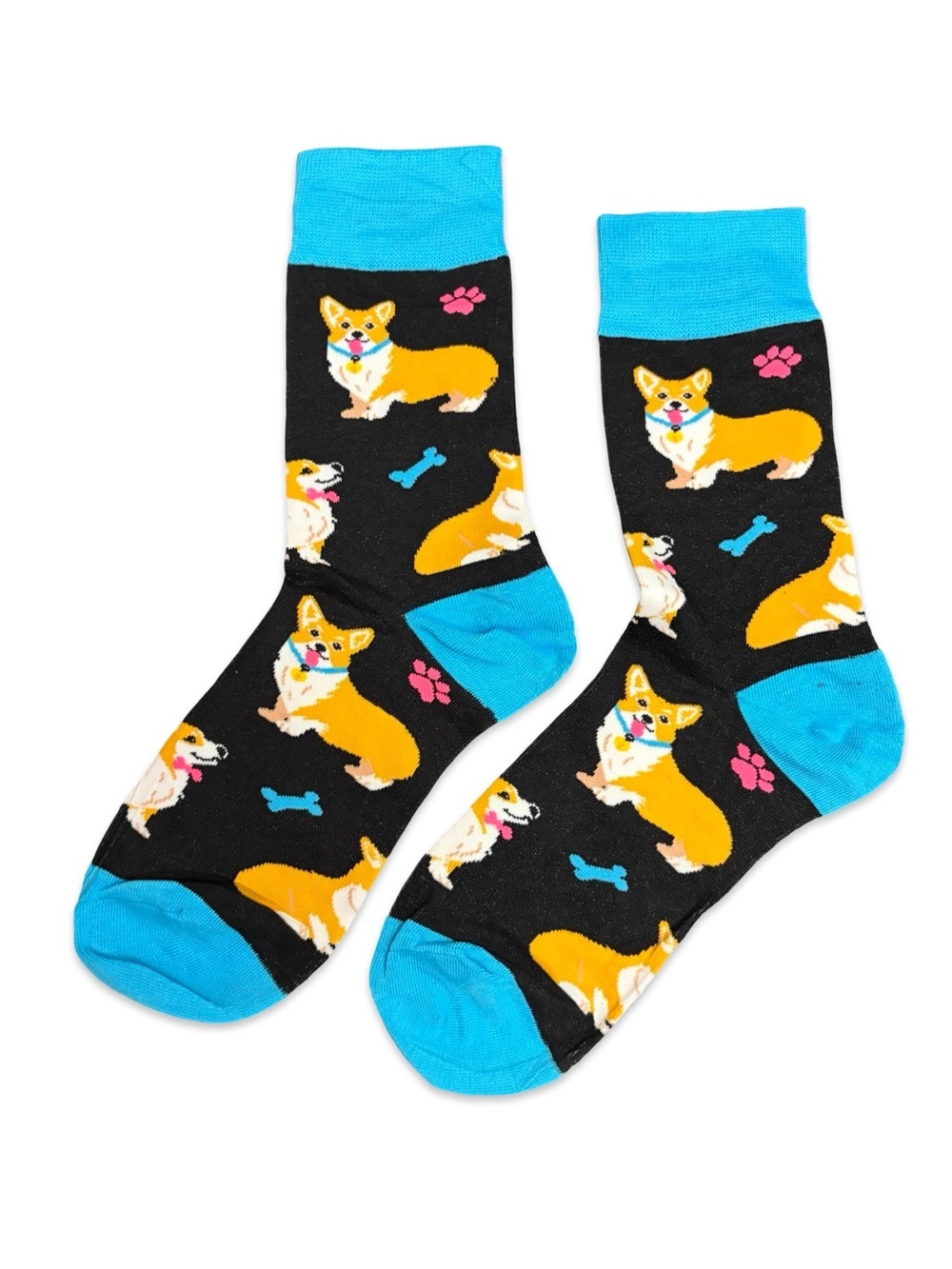 Corgi Novelty Crew Socks One Size Fits Most